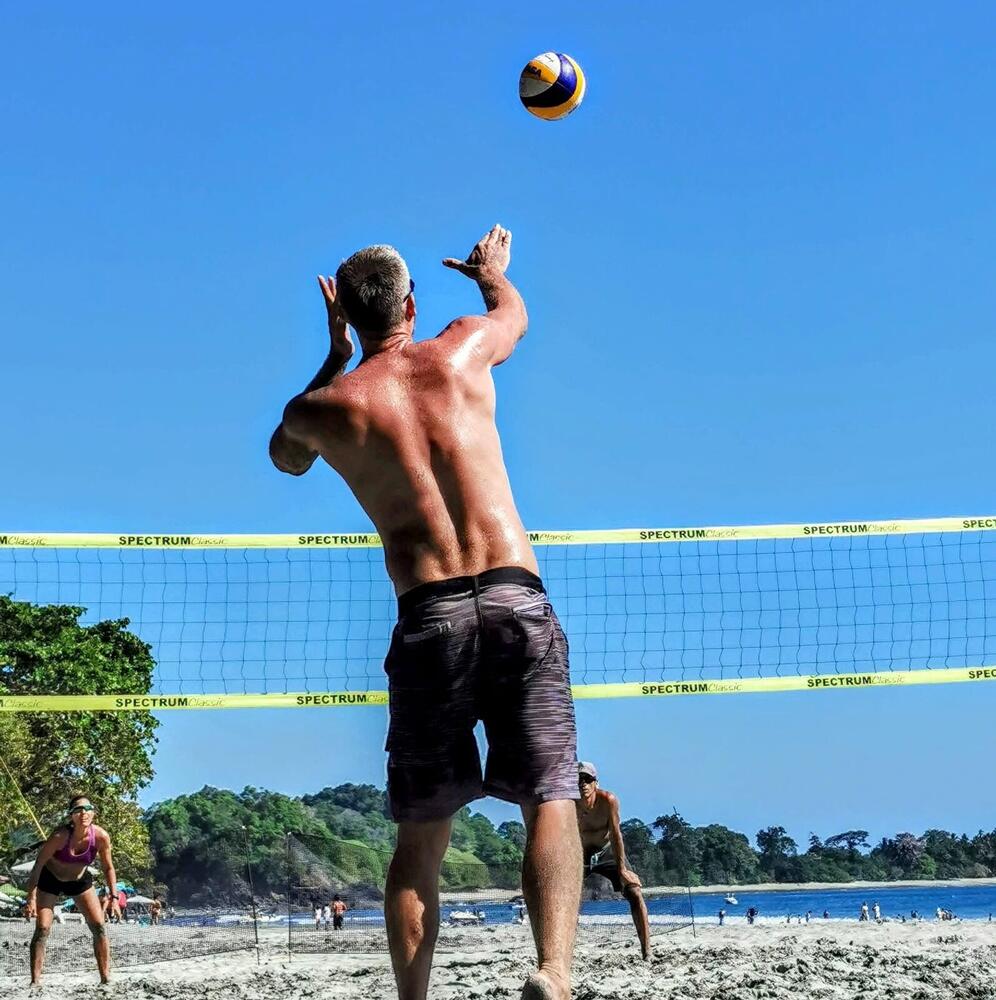 Beach volleyball game in Manuel Antonio, Costa Rica